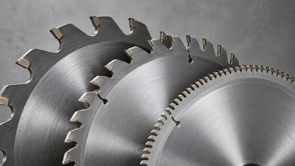 Circular saw blades with coarse medium and fine tooth counts